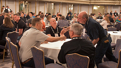 Hundreds gathered at the New Member Welcome that kicked off the 2025 AMUG Conference.